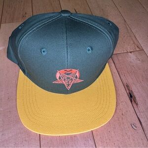 Black‎ Scale Olive and Mustard Snapback Hat